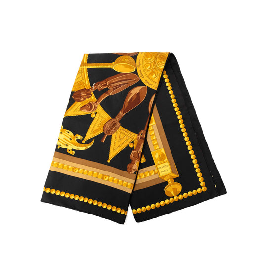 Cuillers d Afrique Silk Scarf 90 - Image 1