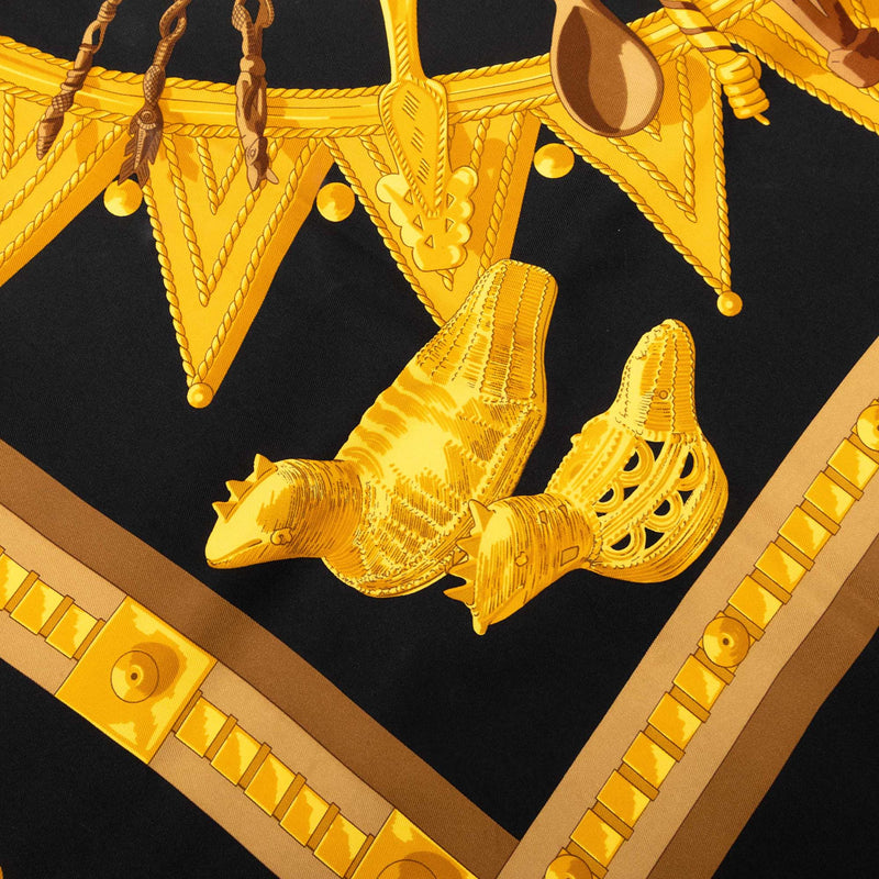 Cuillers d Afrique Silk Scarf 90 - Image 5
