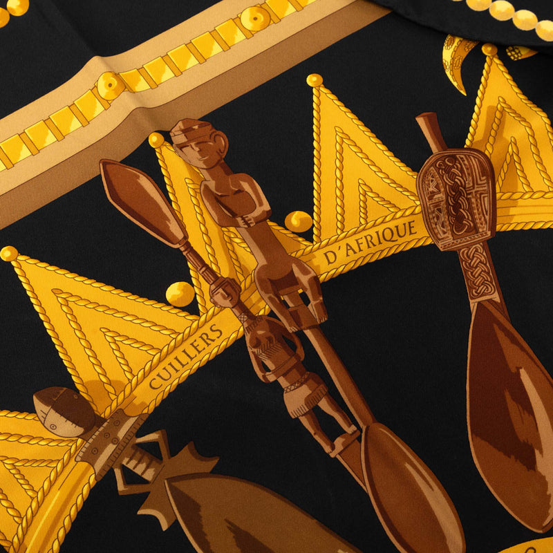 Cuillers d Afrique Silk Scarf 90 - Image 6
