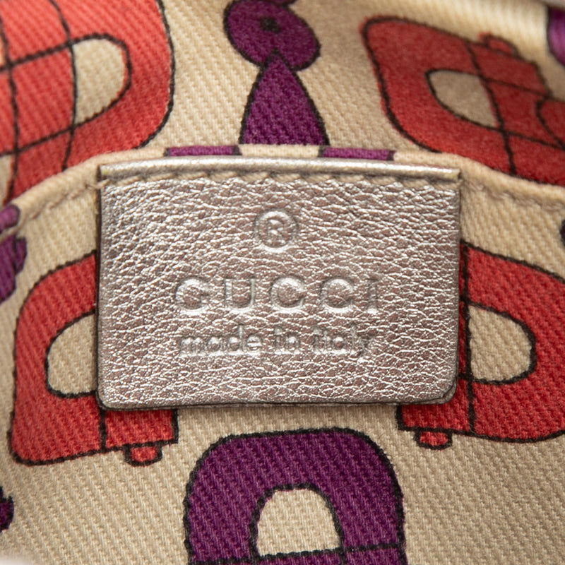 Medium Metallic Guccissima Britt Tassel Flap Handbag - Image 5