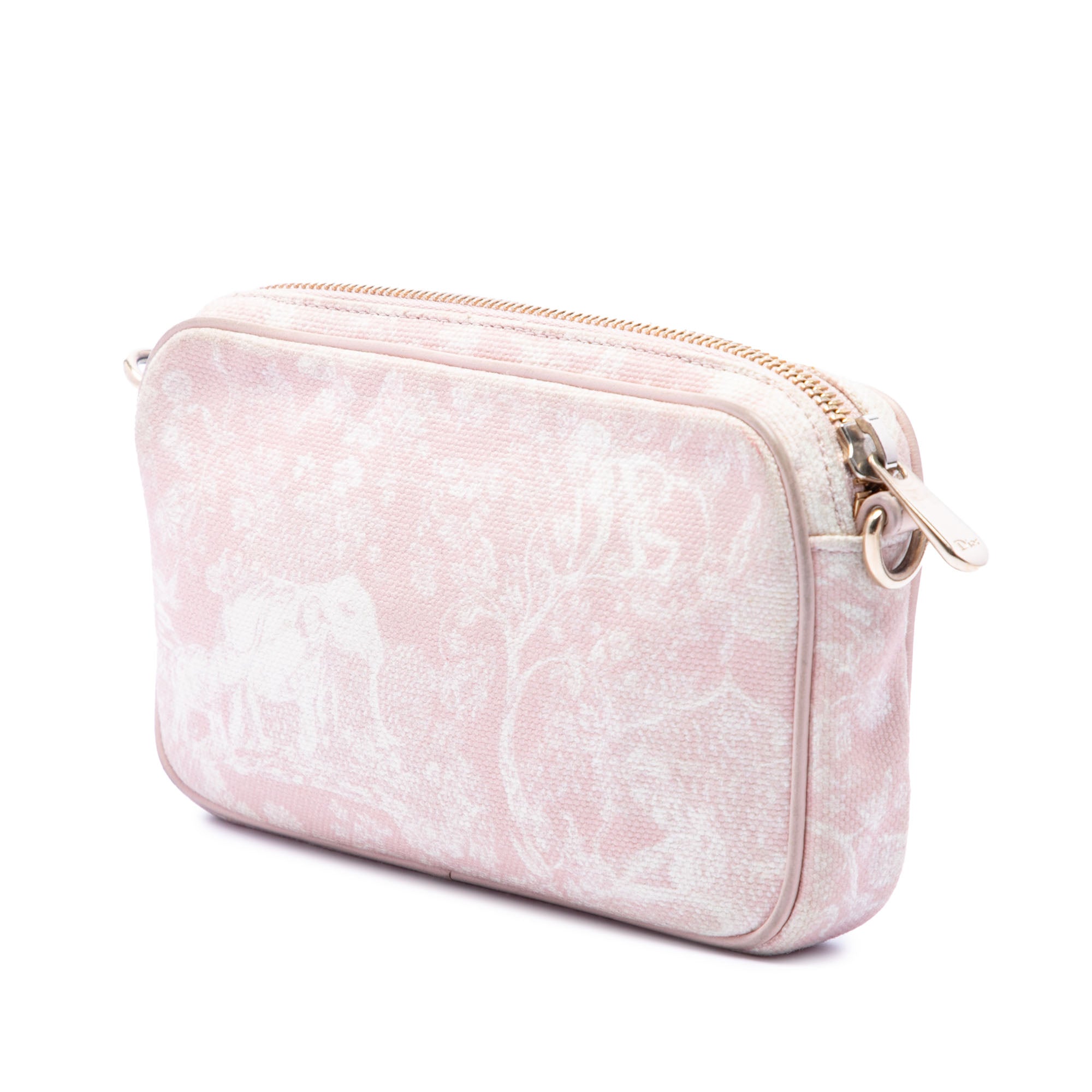 Embroidered Canvas Toile de Jouy Crossbody - Image 2