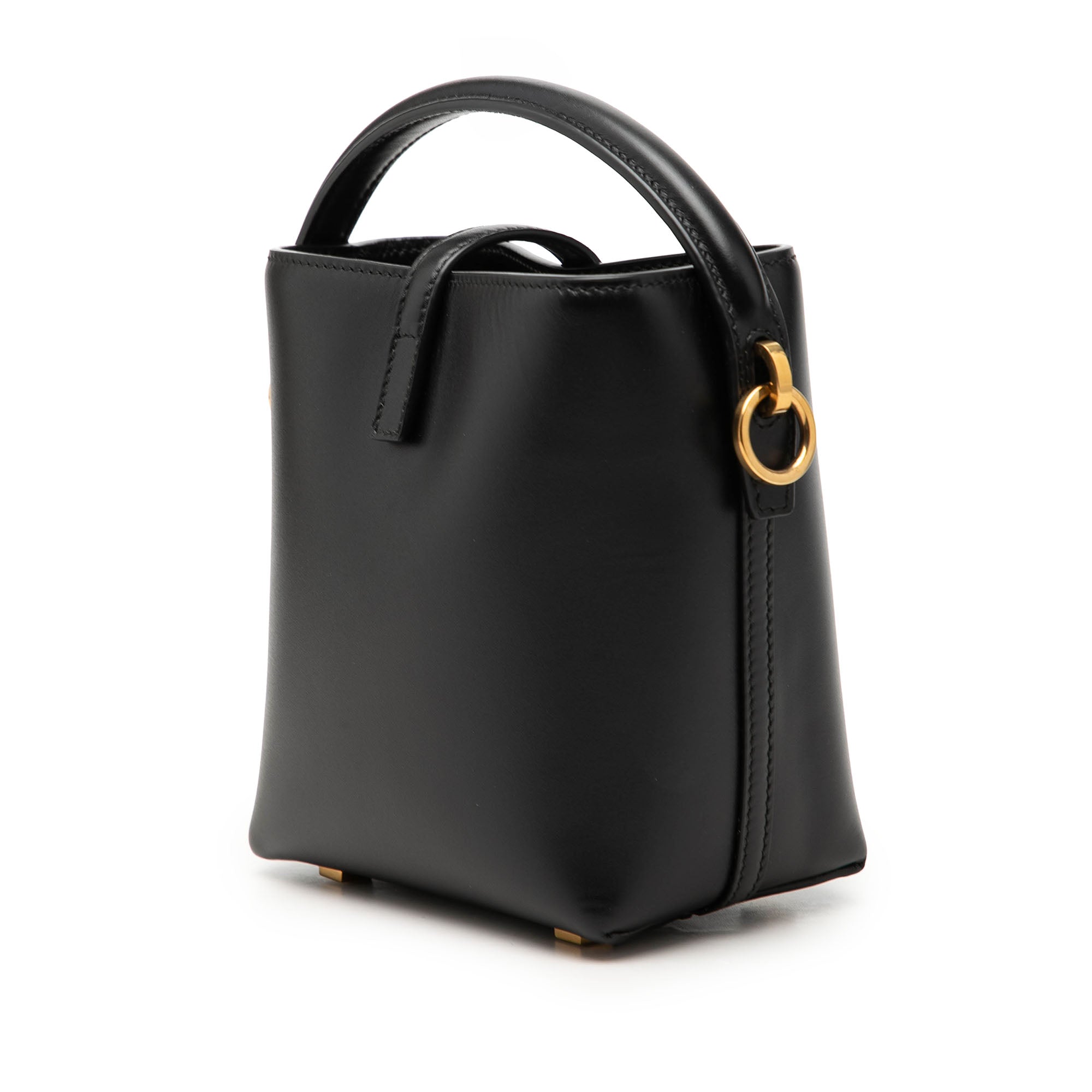 Mini Shiny Calfskin Le 37 Bucket Bag - Image 2