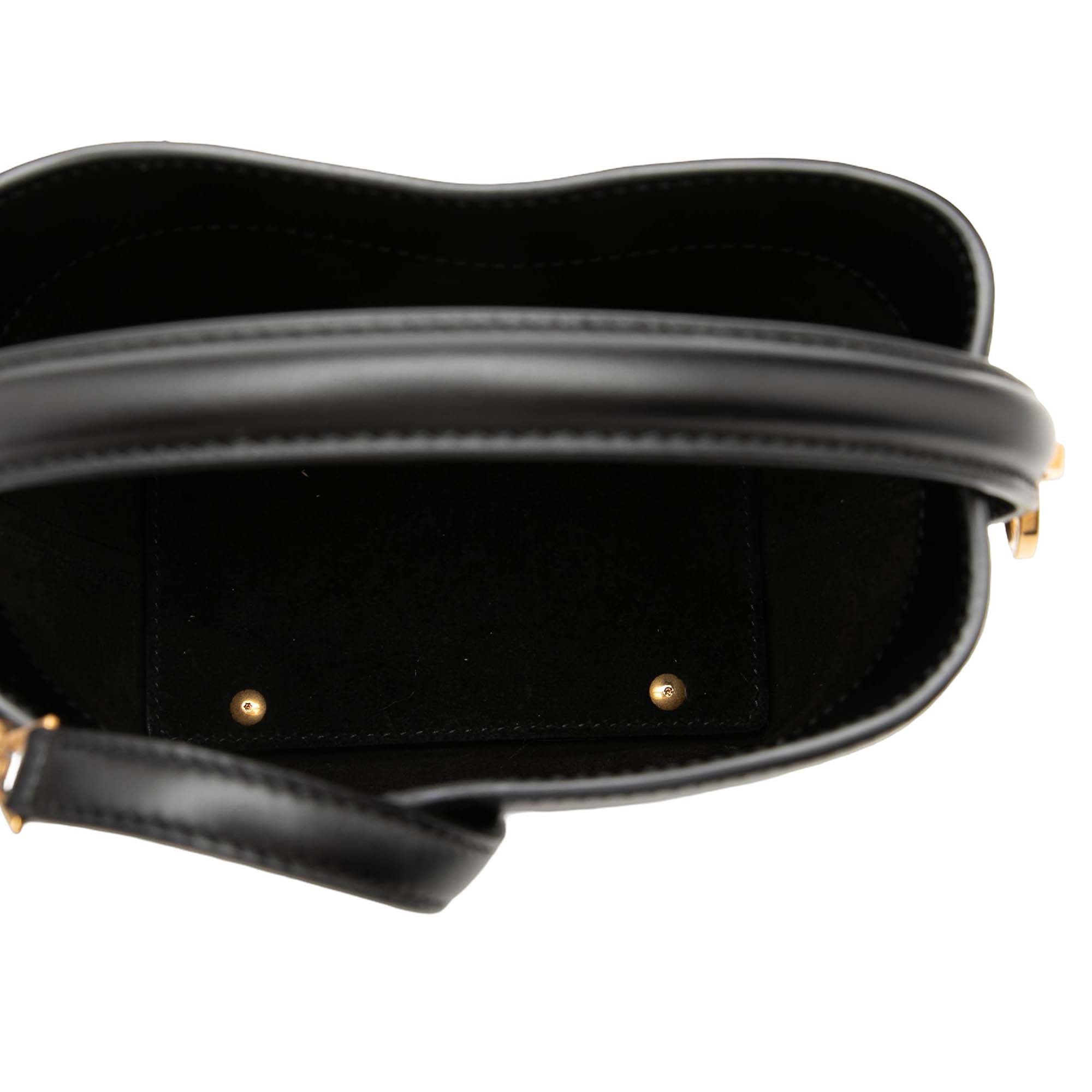 Mini Shiny Calfskin Le 37 Bucket Bag - Image 4