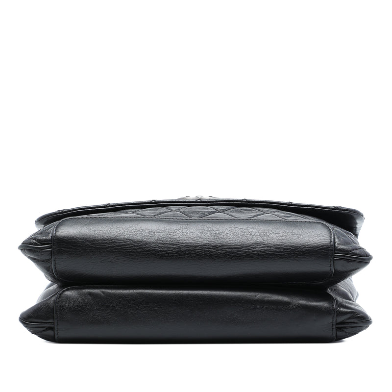 Quilted Aged Calfskin Logo Accordion Flap - Image 3