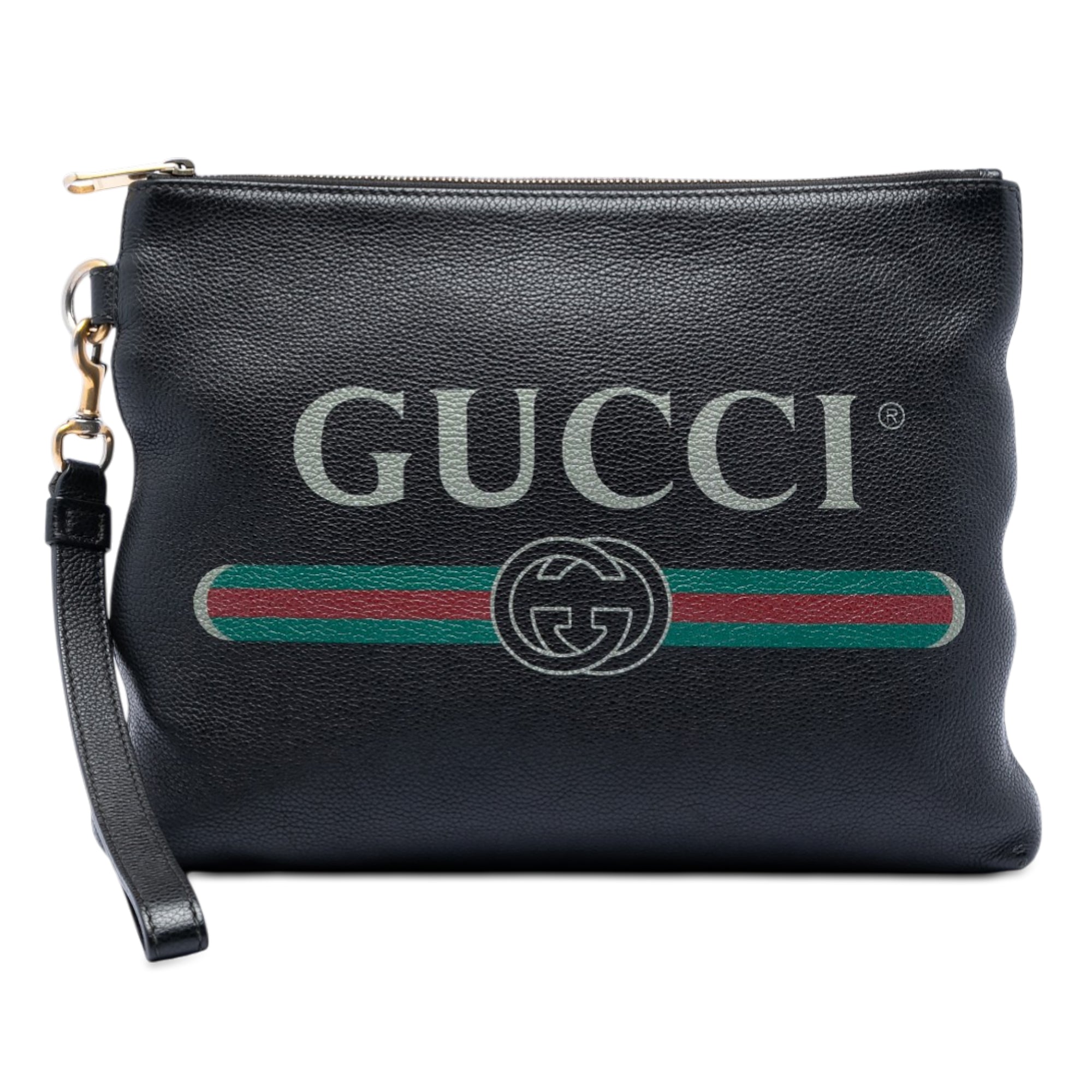 Leather Logo Clutch - Image 1