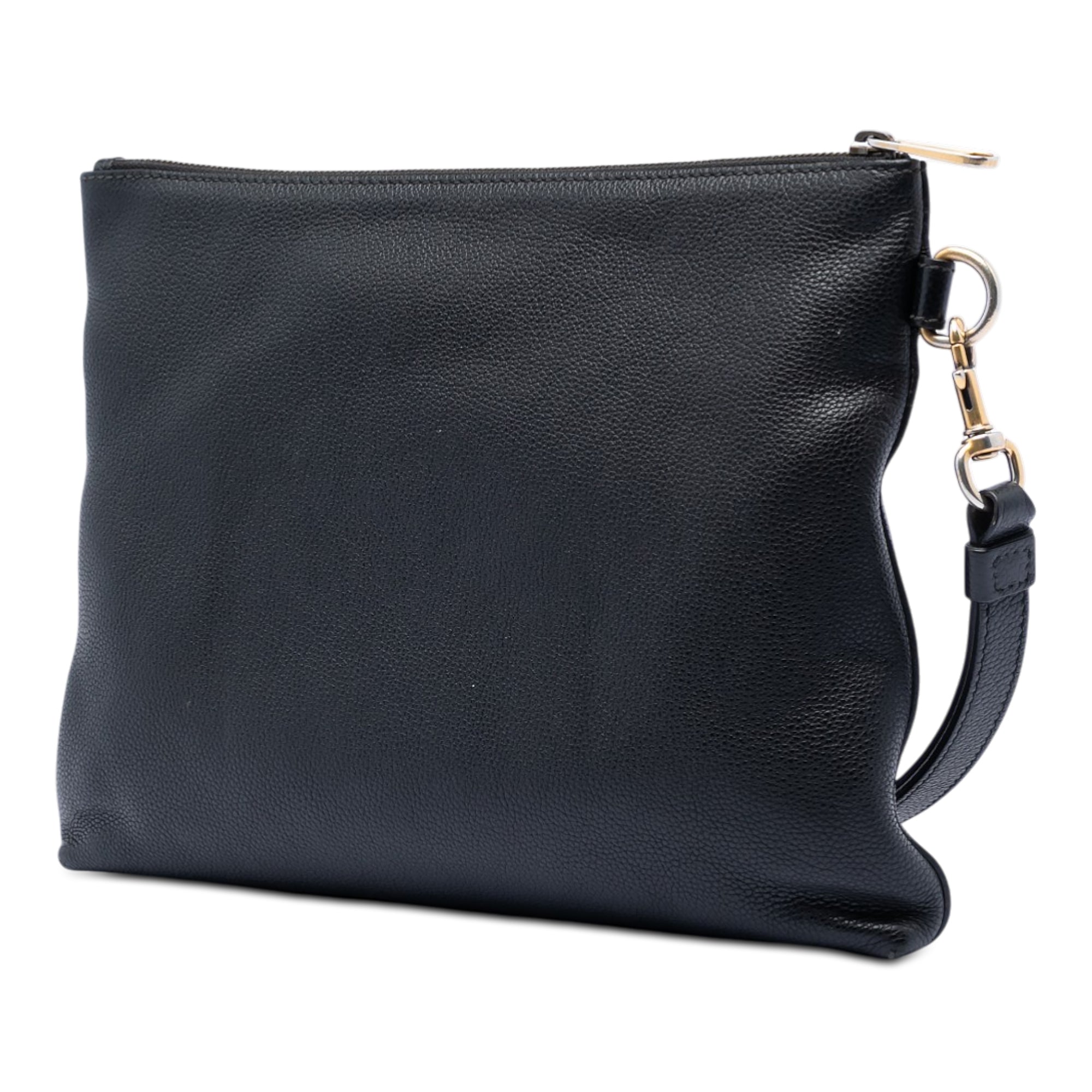 Leather Logo Clutch - Image 2
