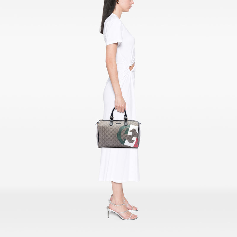 Medium GG Supreme Italian Flag Joy Boston Bag - Image 6