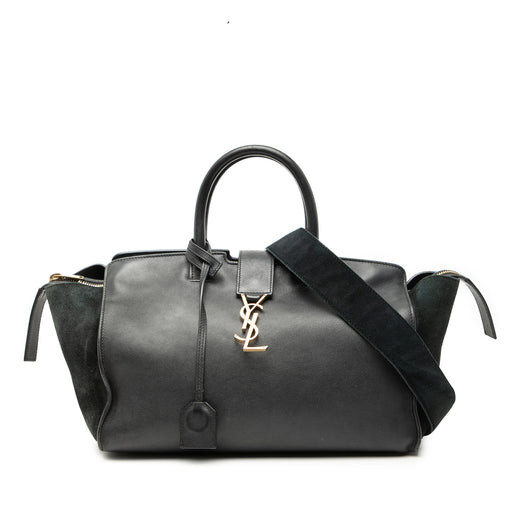 Small Leather Downtown Cabas Satchel - Image 1