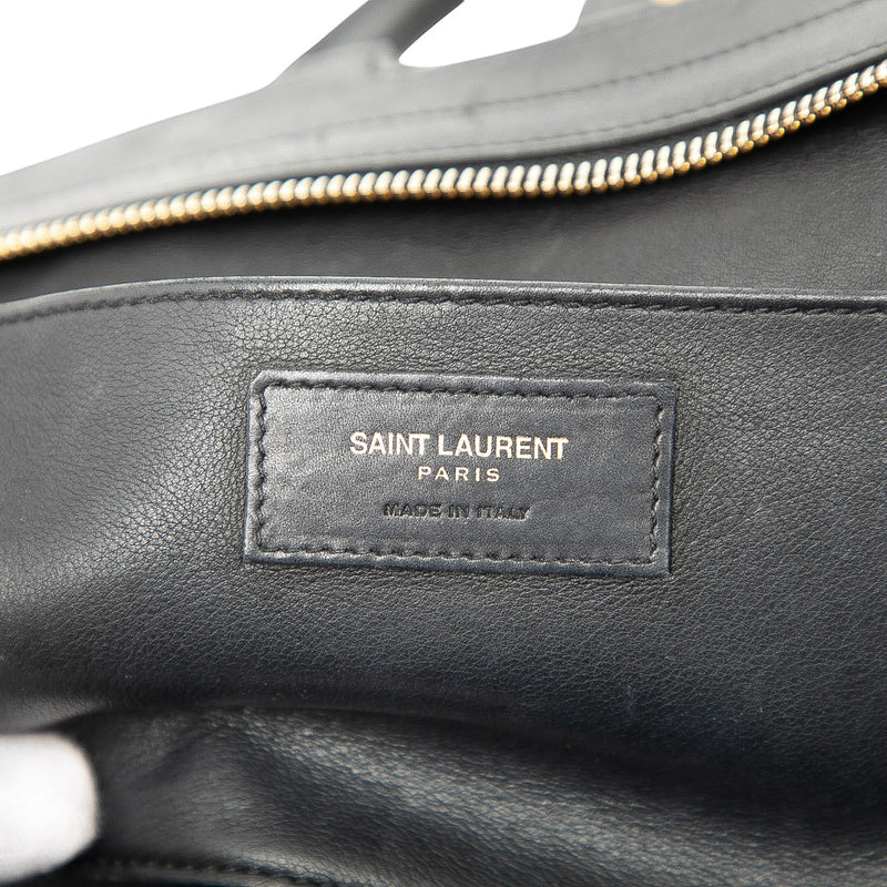 Small Leather Downtown Cabas Satchel - Image 5