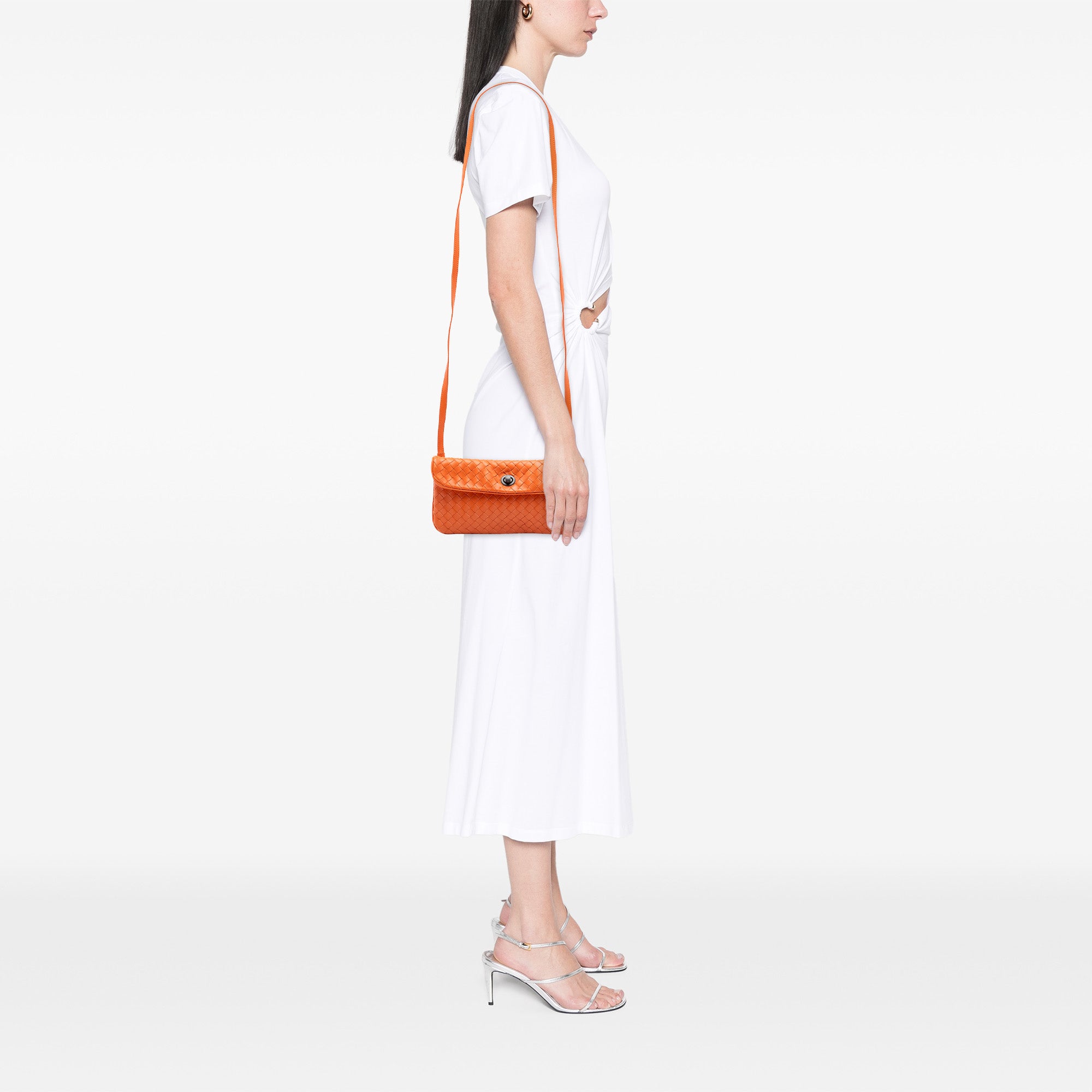 Mini Nappa Intrecciato Turn Lock Crossbody - Image 6