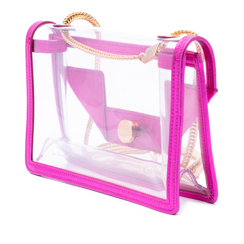 Small Metallic Leather Trimmed PVC Betty Crossbody - Image 2