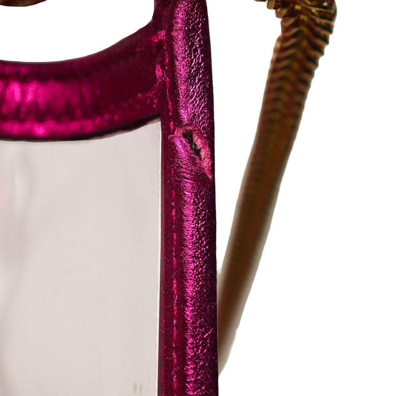 Small Metallic Leather Trimmed PVC Betty Crossbody - Image 6