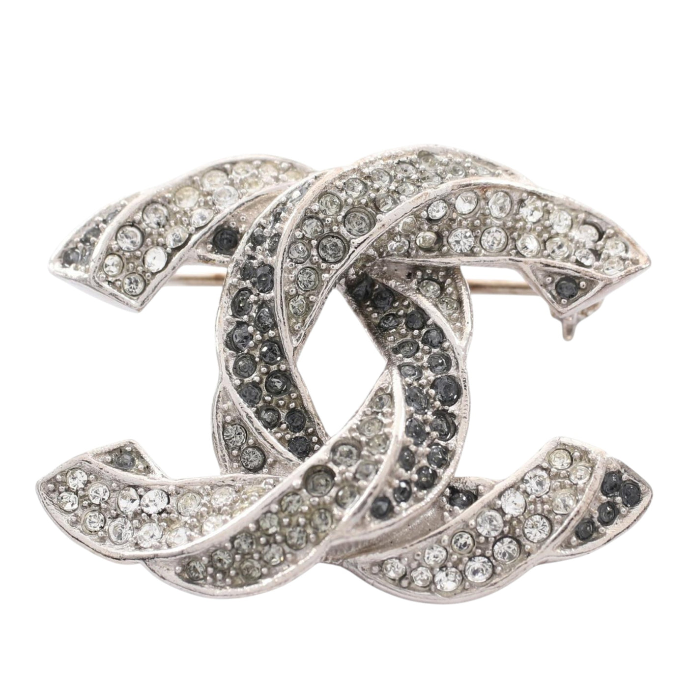CC Brass Strass Twisted Brooch - Image 1