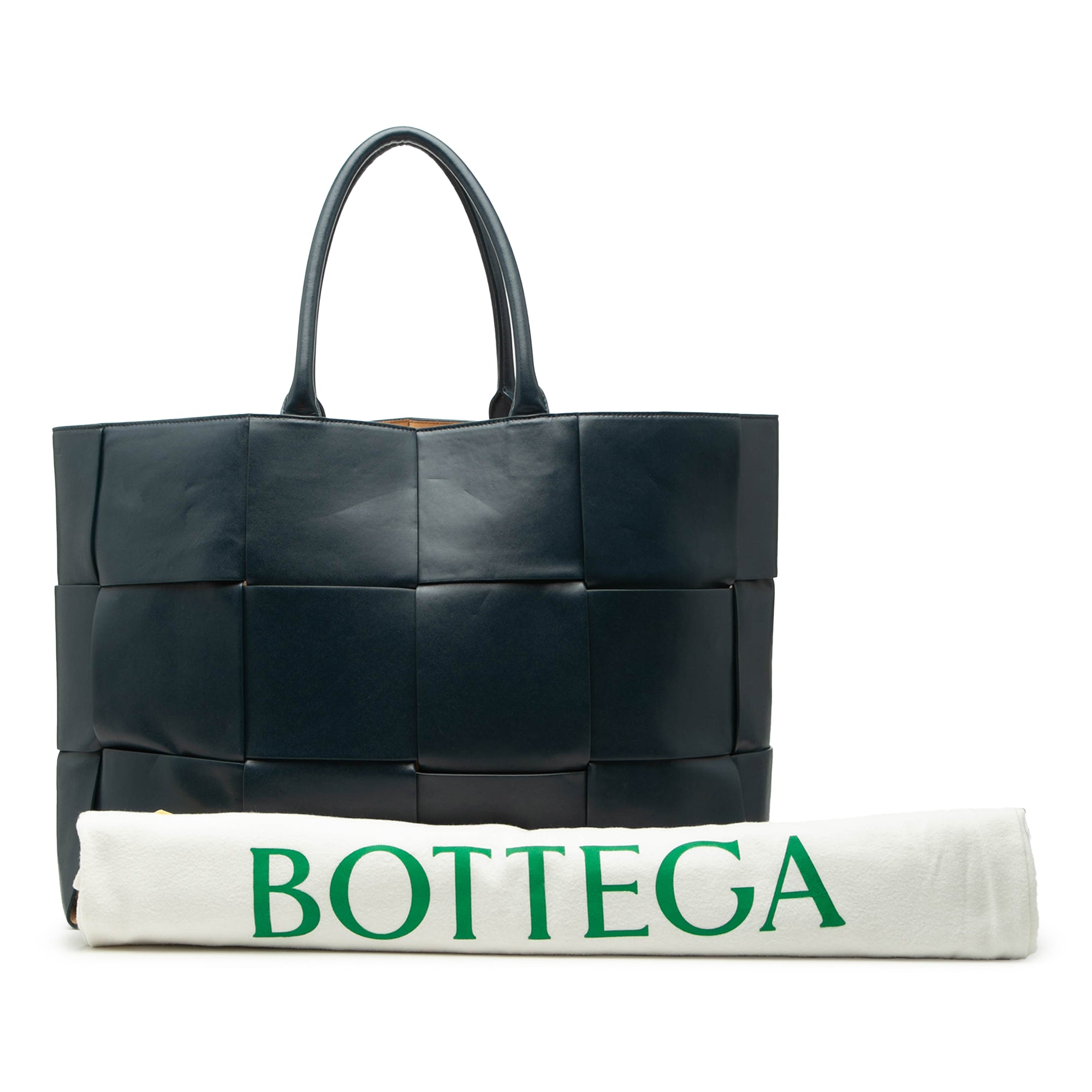 Large Leather Intrecciato The Arco Tote - Image 10