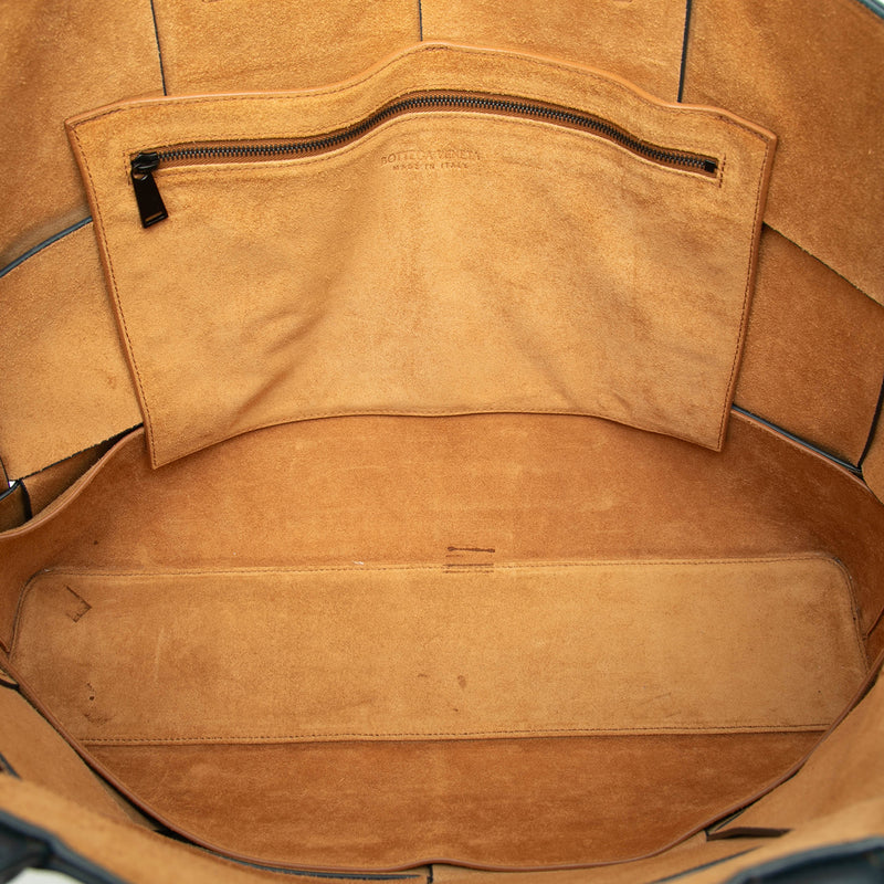 Large Leather Intrecciato The Arco Tote - Image 4