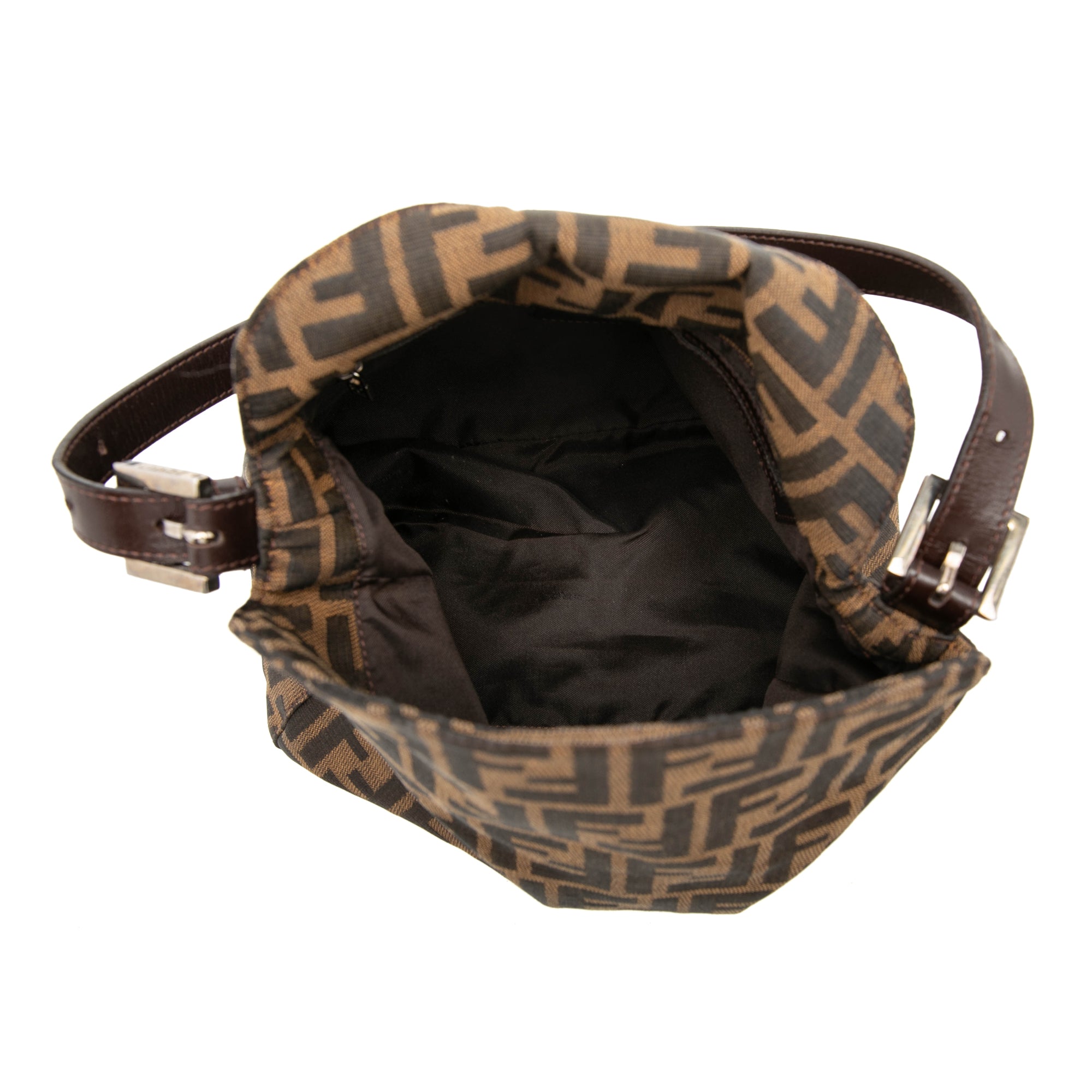 Zucca Canvas Double Flap Shoulder Bag - Image 4