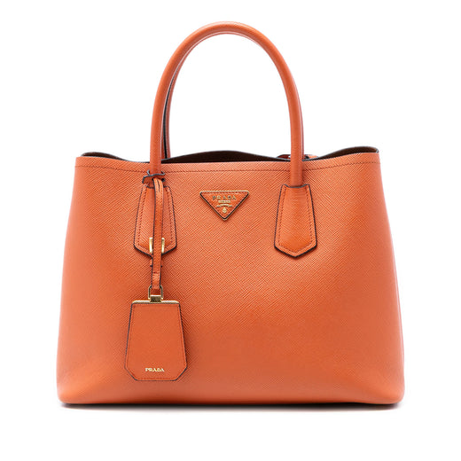 Medium Saffiano Cuir Double Handle Satchel - Image 1