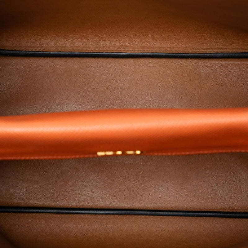 Medium Saffiano Cuir Double Handle Satchel - Image 4