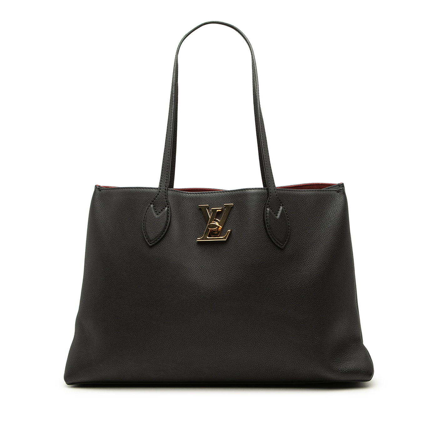 Leather Lockme Shopper Tote - Image 1