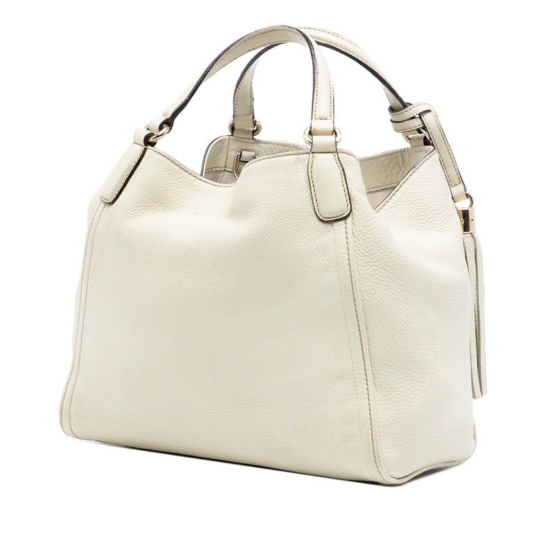 Small Leather Soho Satchel - Image 2