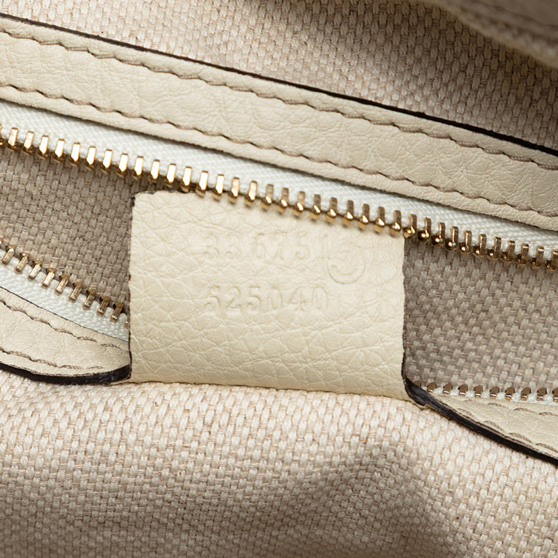 Small Leather Soho Satchel - Image 6