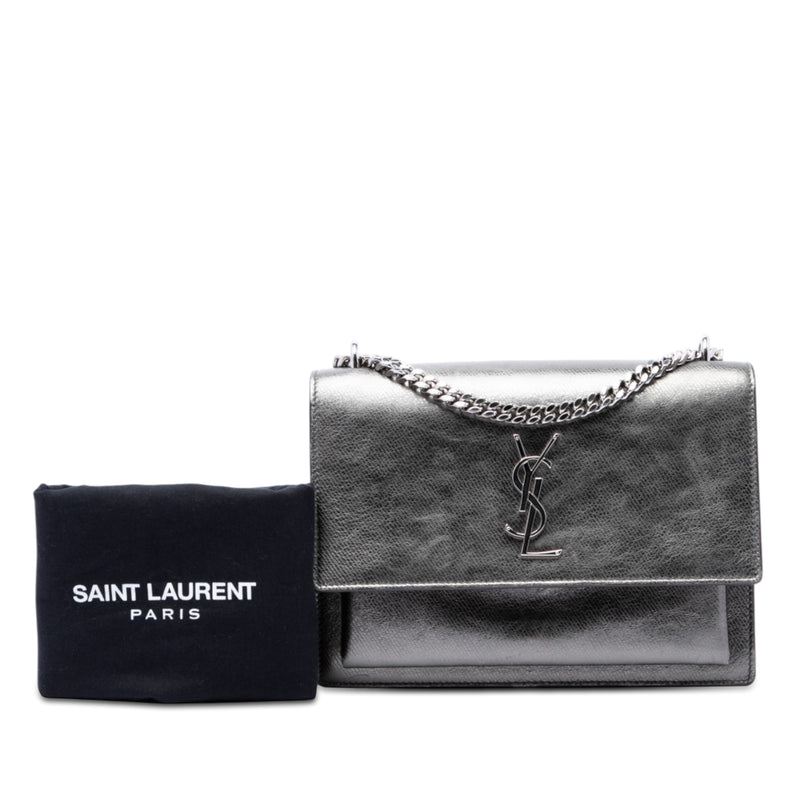 Medium Metallic Calfskin Monogram Sunset Crossbody - Image 7
