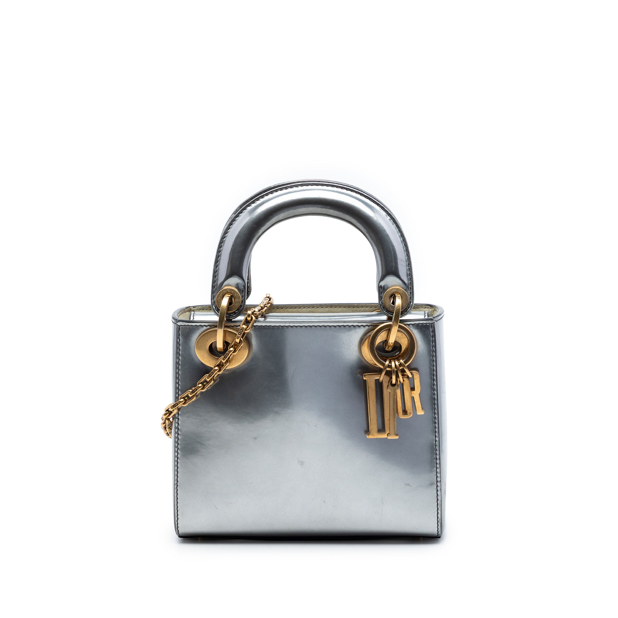Mini Metallic Patent Lady Dior - Image 1