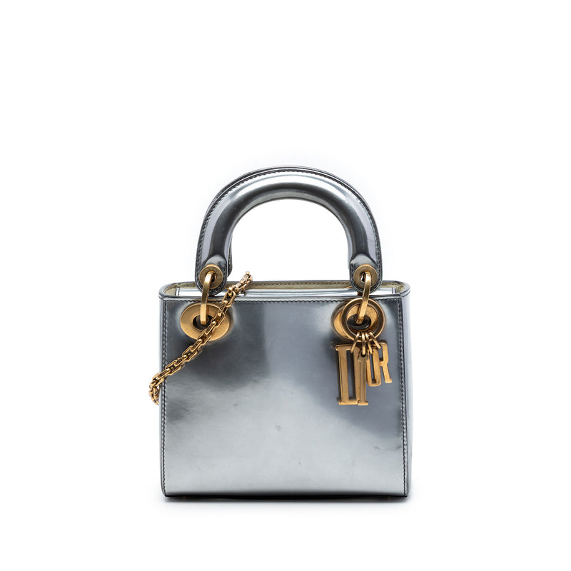 Mini Metallic Patent Lady Dior