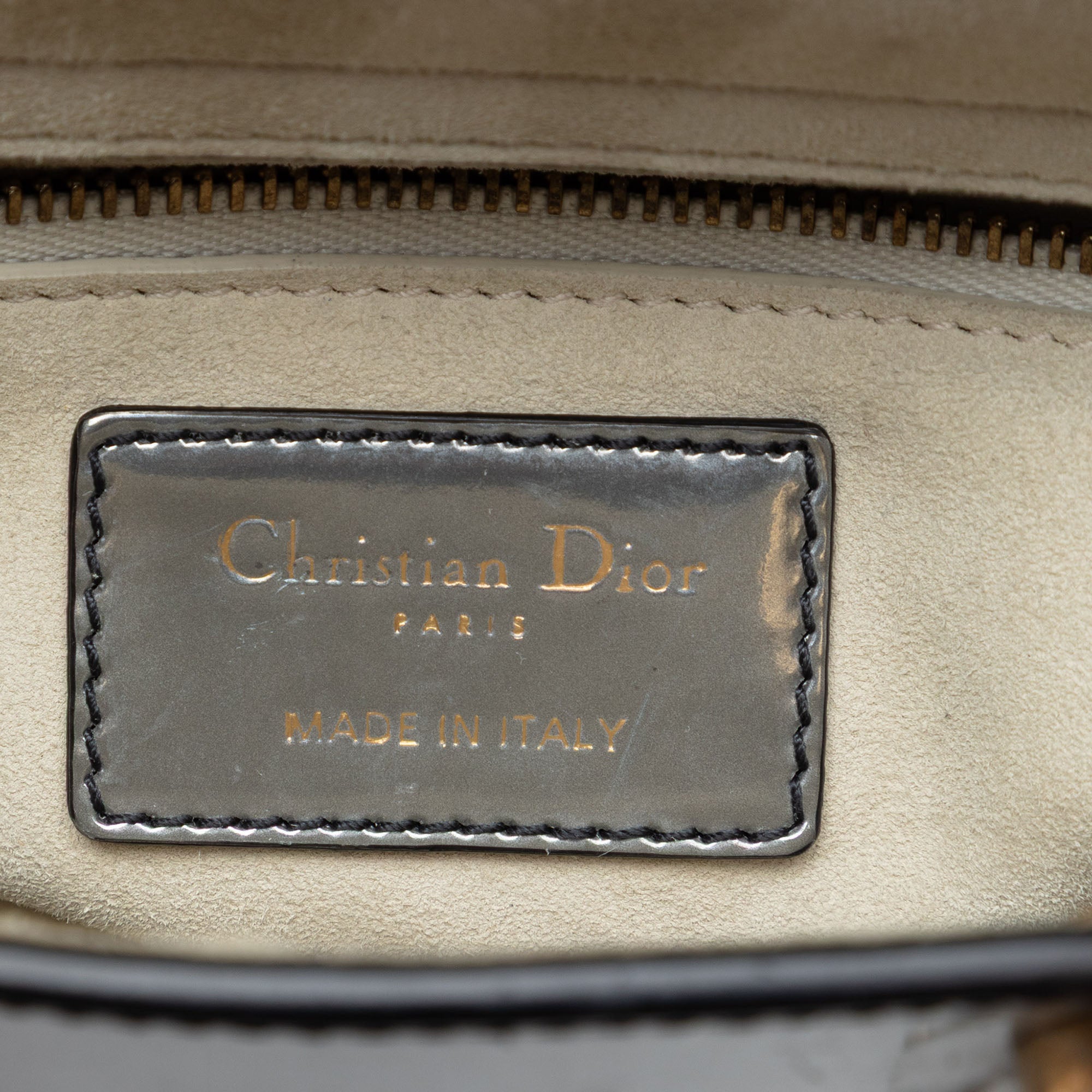 Mini Metallic Patent Lady Dior - Image 5
