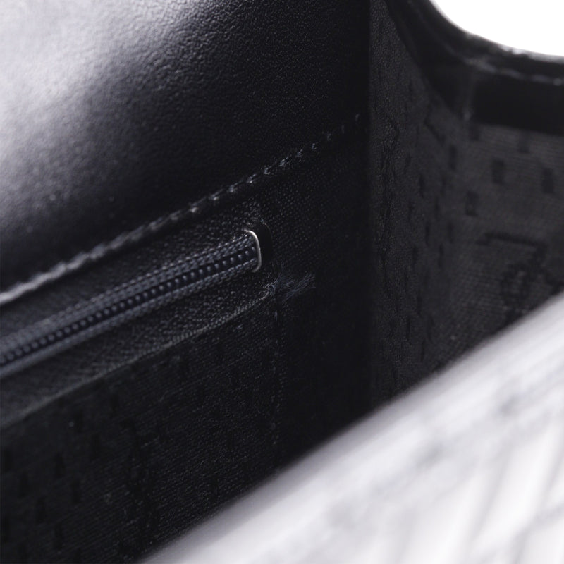 Croc Embossed Patent Clutch - Image 11