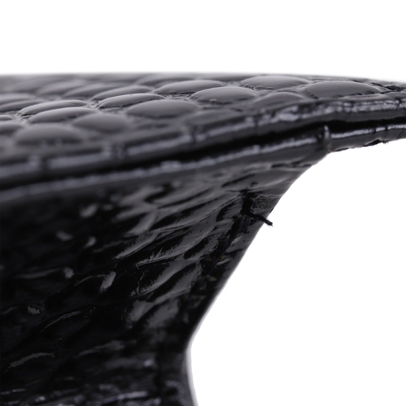 Croc Embossed Patent Clutch - Image 13