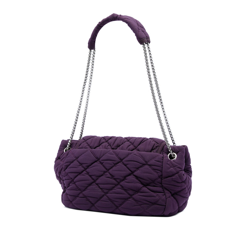 Nylon Bubble Quilt Accordion Chain Flap - Image 2