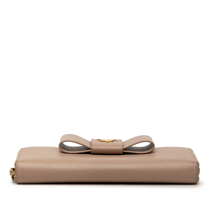 Saffiano Fiocco Bow Long Wallet - Image 3