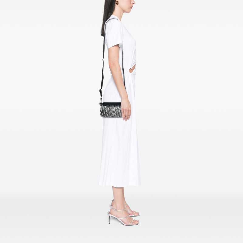 Mini Oblique Canvas Roller Messenger Bag - Image 7