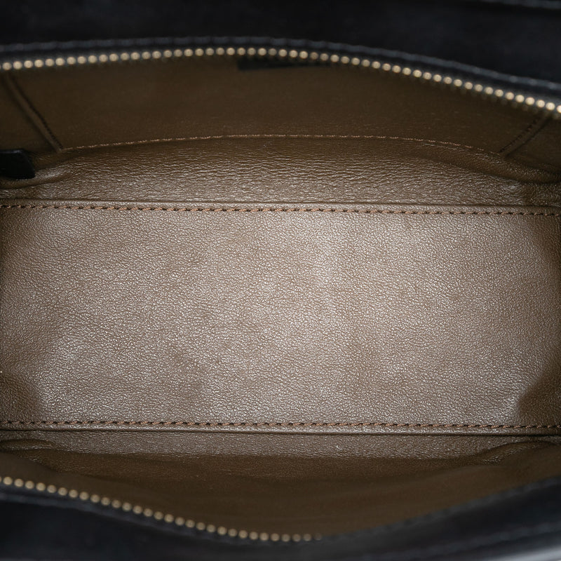 Nano Tricolor Nubuck and Calfskin Luggage Tote - Image 4