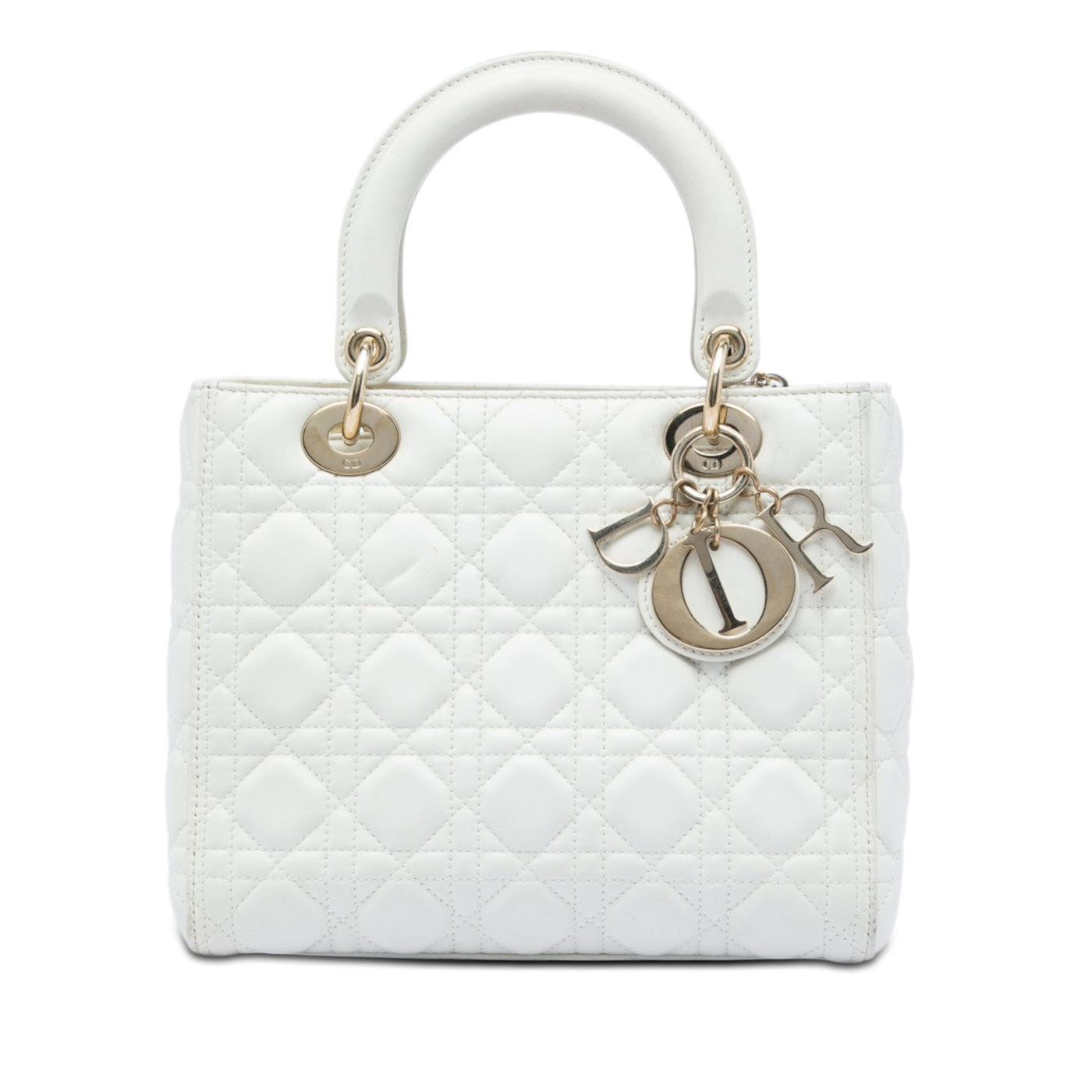Medium Lambskin Cannage Lady Dior - Image 1