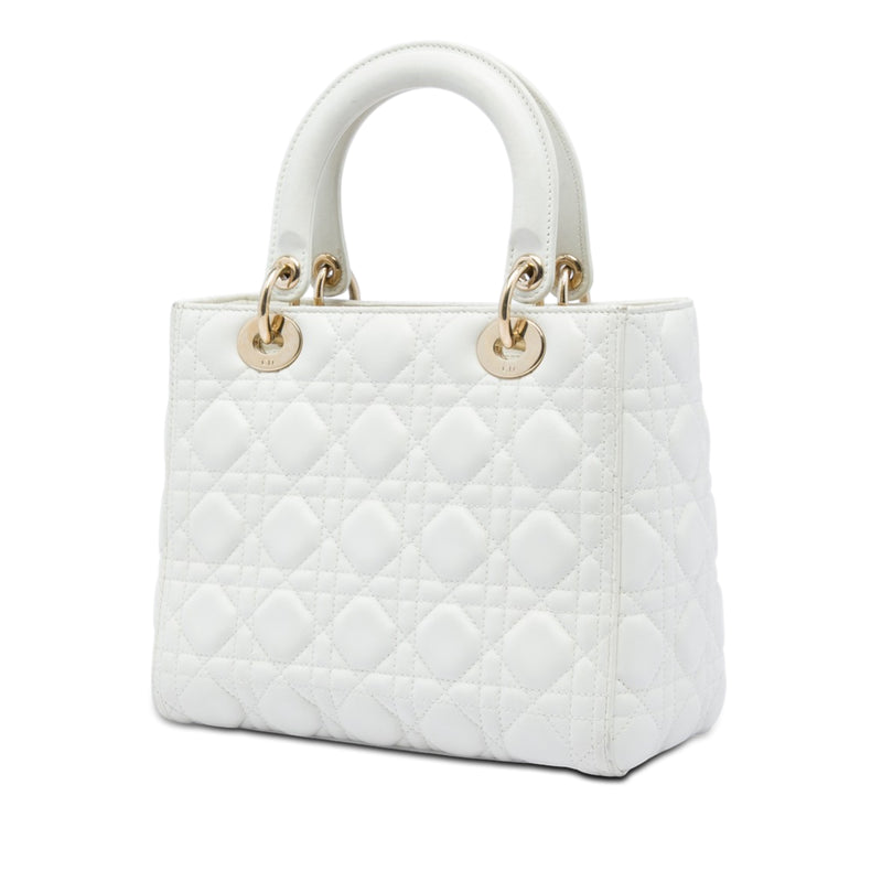 Medium Lambskin Cannage Lady Dior - Image 2