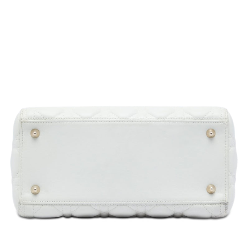 Medium Lambskin Cannage Lady Dior - Image 3