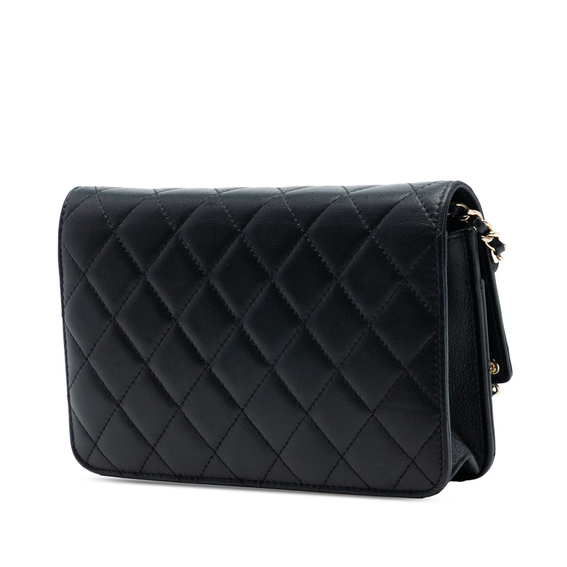 Quilted Lambskin CC Charm Wallet on Chain - Image 2