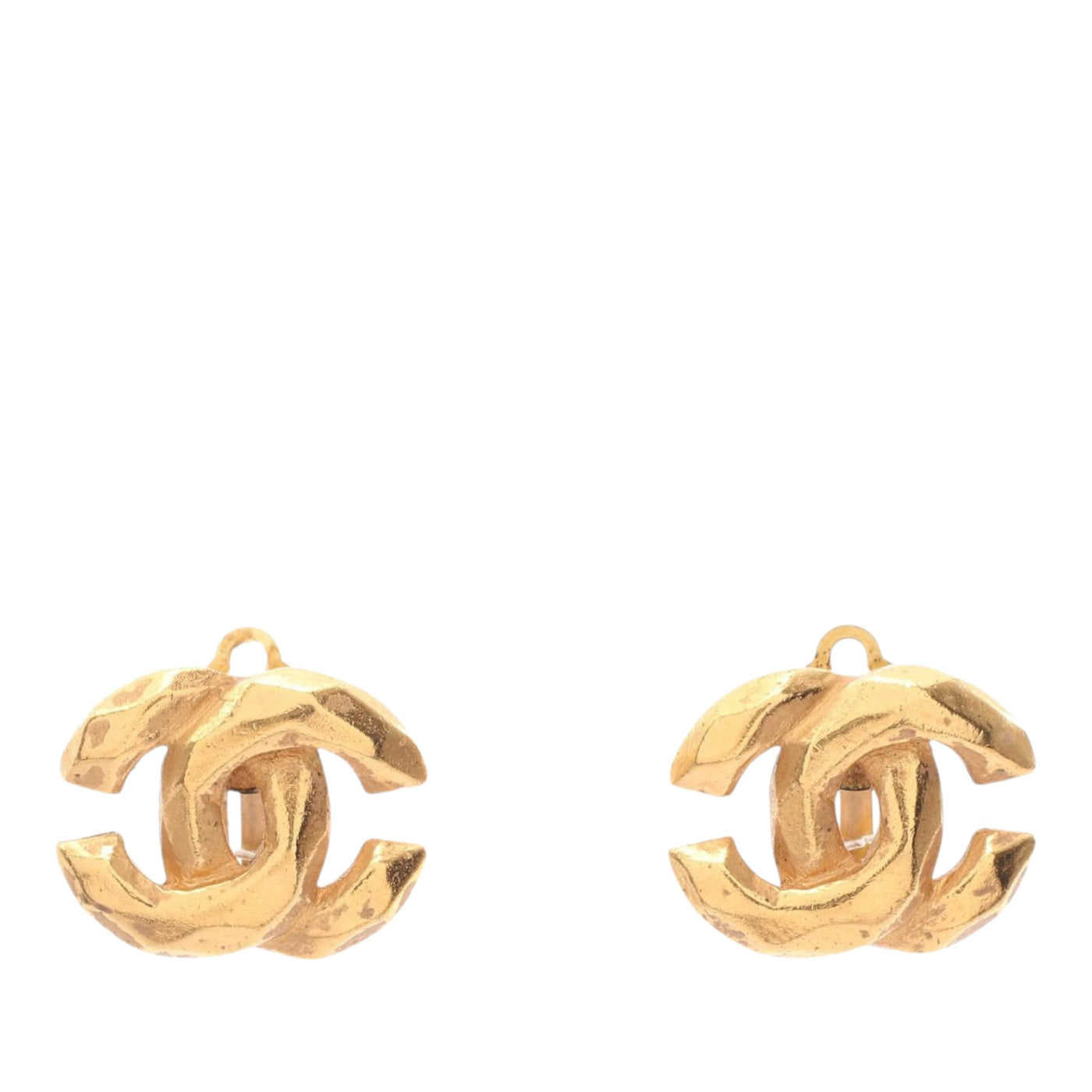CC Gold Plated Clip on Earrings - Image 1