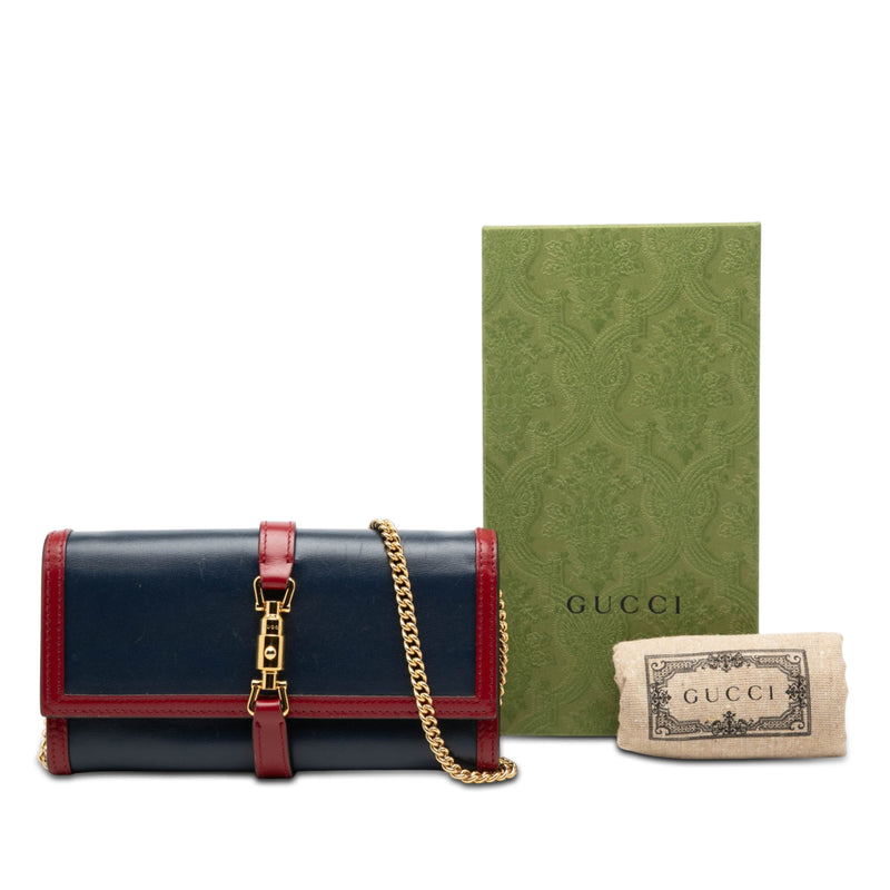 Bicolor Calfskin Jackie 1961 Wallet On Chain - Image 8