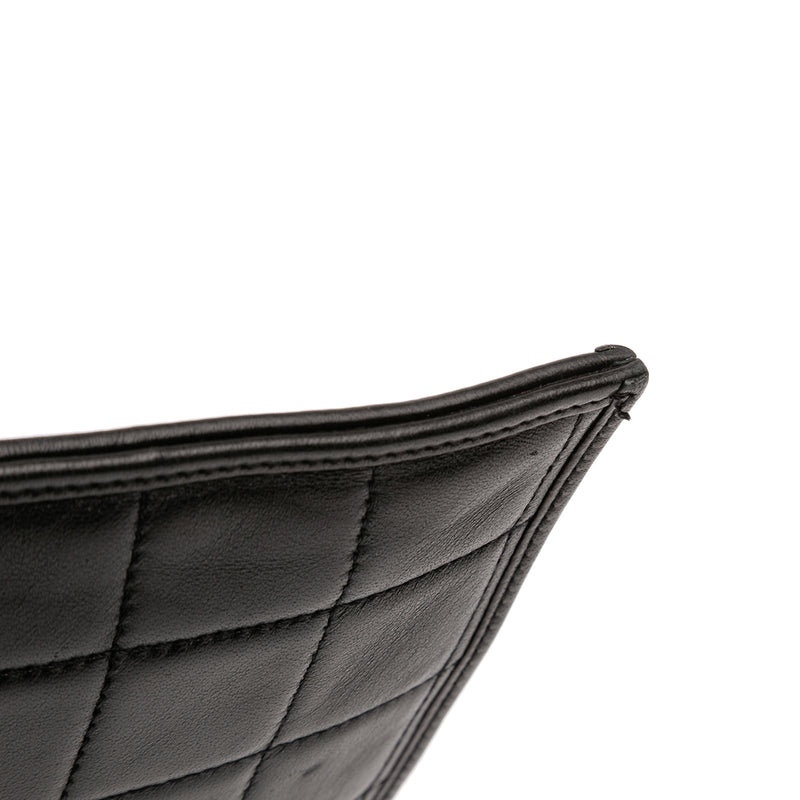 CC Chocolate Bar Lambskin Fold Down Envelope Shoulder Bag - Image 10