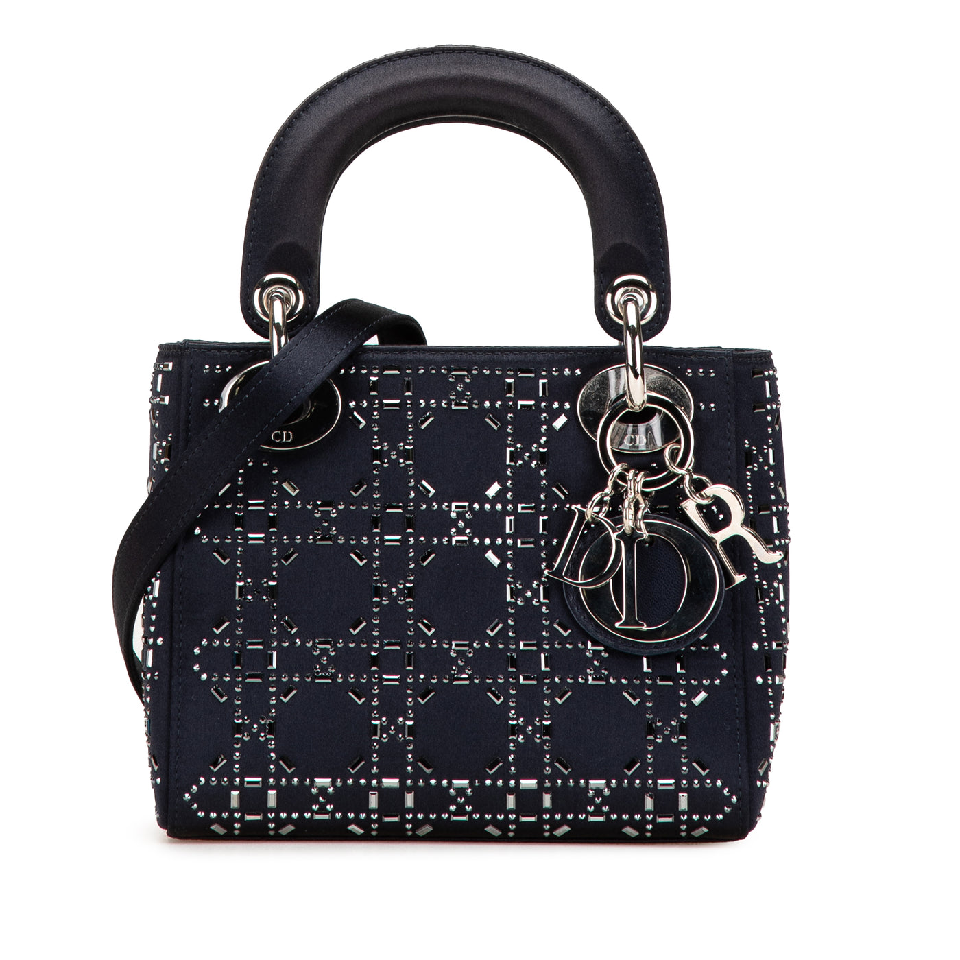 Mini Satin Cannage Strass Crystal Embellished Lady Dior - Image 1