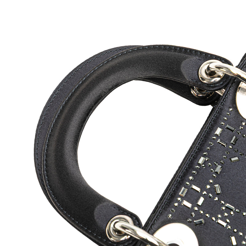 Mini Satin Cannage Strass Crystal Embellished Lady Dior - Image 10