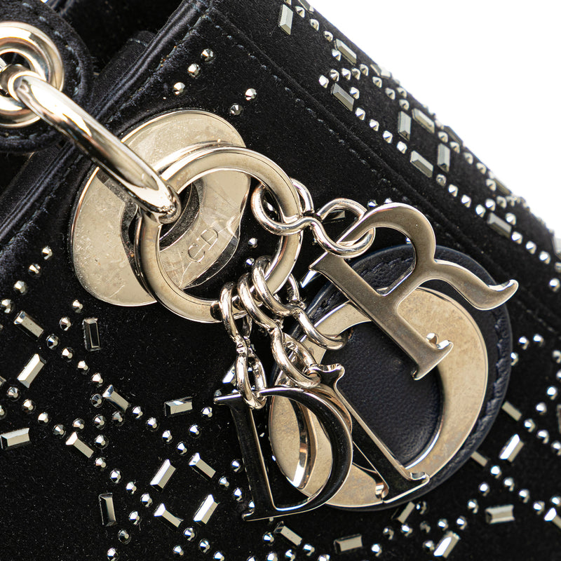 Mini Satin Cannage Strass Crystal Embellished Lady Dior - Image 8