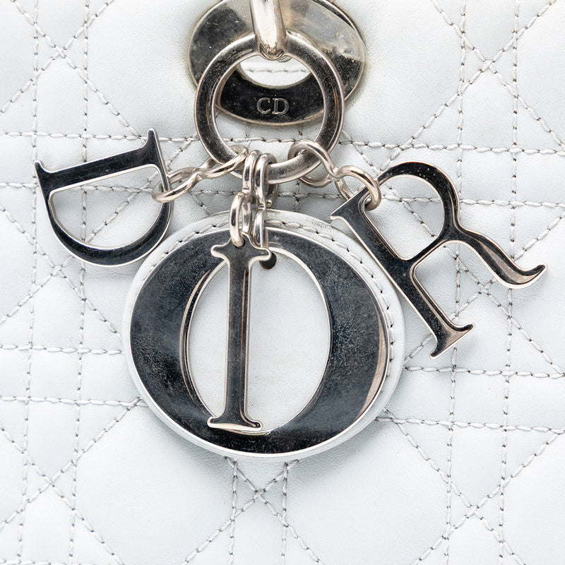 Large Lambskin Cannage Lady Dior - Image 7