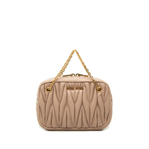 Matelasse Nappa Pouch with Chain - Image 1