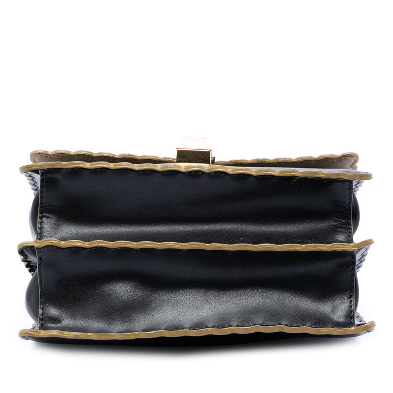 Small Scalloped Leather Kan I Crossbody - Image 3