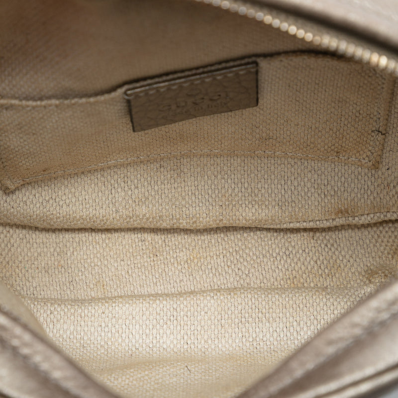 Mini Metallic Pebbled Calfskin Soho Chain Crossbody - Image 4