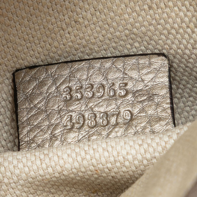 Mini Metallic Pebbled Calfskin Soho Chain Crossbody - Image 6